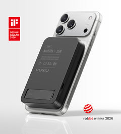 KUXIU K1 Ultra 10000mAh 25W Fast Charging 3-in-1 MagSafe Wireless Power Bank - Black