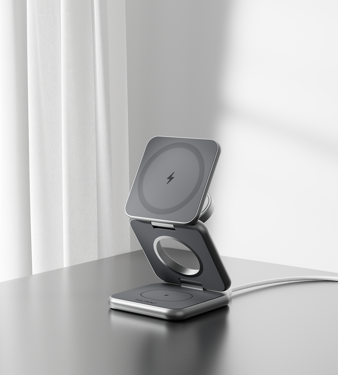 KUXIU X40G 3-in-1 Foldable Charging Stand for Google Devices